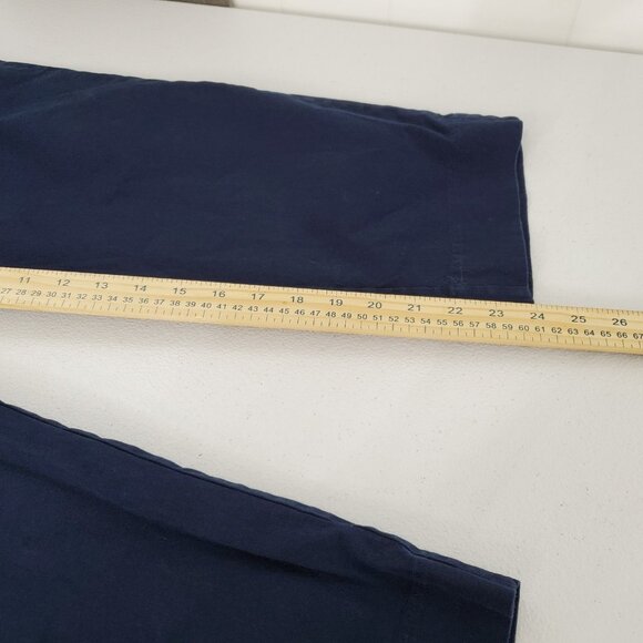 Wildfang Womens The Essential Slim Crop Pants SIze 16 Blue Pockets Basic Staple - Picture 10 of 11